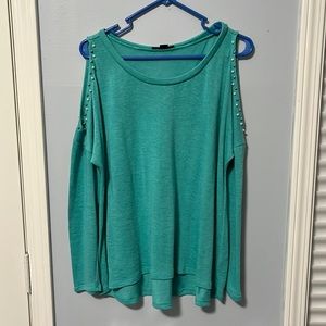 Beautiful cold shoulder light sweater
